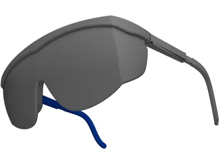 Safety Glasses 3D Model preview