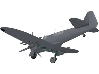 Fairey Firefly 3D Model preview