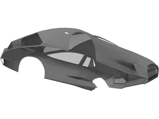Lamborghini Reventon Body 3D Model preview