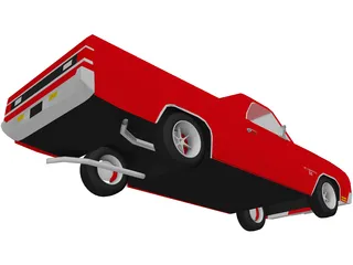 Chevrolet El Camino SS 454 3D Model preview