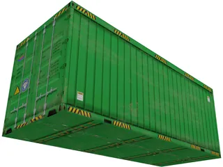 Container 20ft 3D Model preview