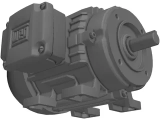 Weg 75hp Motor 3D Model preview