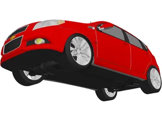 Chevrolet Aveo LT (2011) 3D Model preview