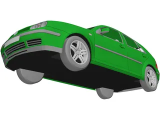 Volkswagen Golf IV (5 doors) 3D Model preview