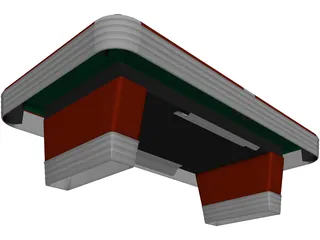 Pool Table 3D Model preview