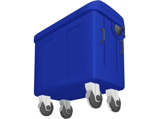 Trash Box 3D Model preview