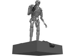 T800 Endoskeleton 3D Model preview