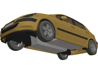 Peugeot 307 3D Model preview