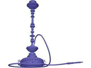 Hookah 3D Model preview