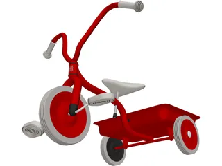 Tricycle Child 3D Model preview