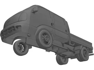 Kia K2700 Double Cab 3D Model preview