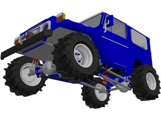 Toyota FJ40 Offroader (1980) 3D Model preview