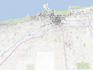 Chicago City Map 3D Model preview