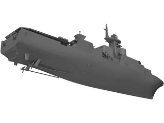 Gepard Ship 3D Model preview