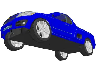 Chevrolet Montana 3D Model preview