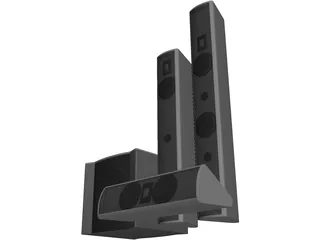 Speakers 3D Model preview