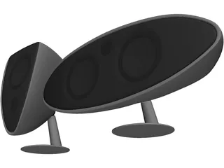 Speakers 3D Model preview