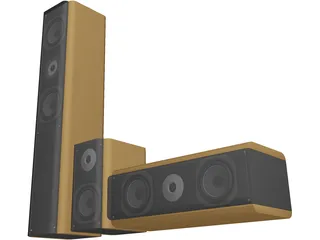 Speakers 3D Model preview