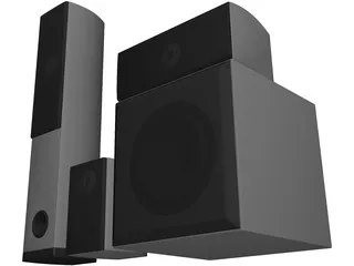 Speakers 3D Model preview