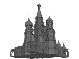 Red Square 3D Model preview