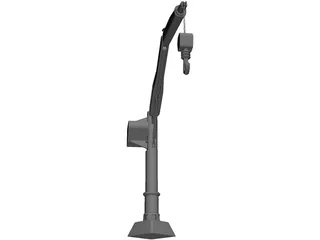 Hydraulic Crane 3D Model preview