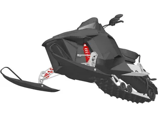 Snowmobile 3D Model preview