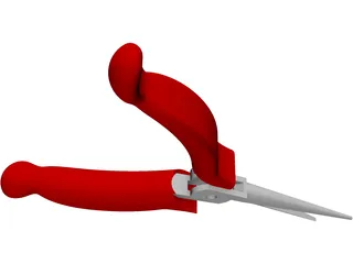 Craftsman Needle Nose Pliers 3D Model preview