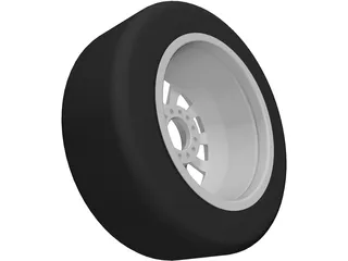 Racing Wheel 3D Model preview