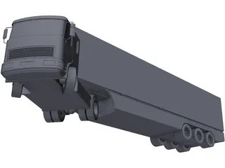 European Truck 3D Model preview