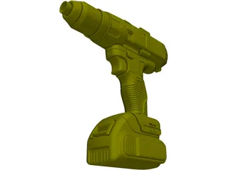 DeWalt Cordless Impact 3D Model preview