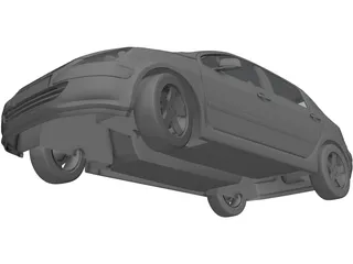 Peugeot 307 3D Model preview
