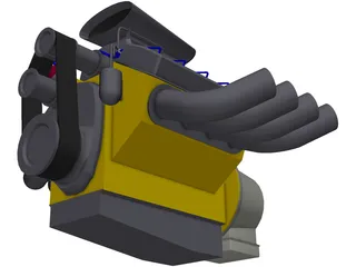 Hemi V8 Engine 3D Model preview