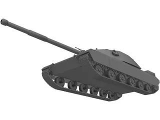 T-102 Russian Heavy Tank 3D Model preview