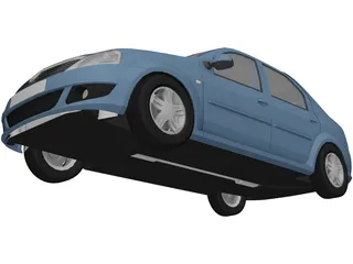 Dacia Logan (2009) 3D Model preview