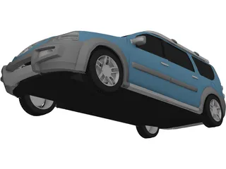 Dacia Logan Steppe Concept (2006) 3D Model preview