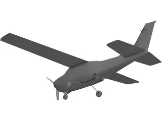 Cessna 172 3D Model preview