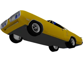 Dodge Super Bee (1970) 3D Model preview