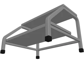 Doctor Office Little Stair 3D Model preview