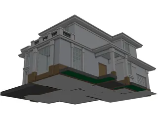 Villa 3D Model preview