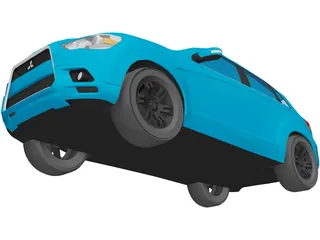 Mitsubishi Outlander 2011 [Tuned] 3D Model preview
