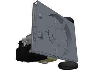 Robot Mower Cutter Grass 3D Model preview