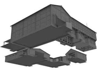 Farm Buildings 3D Model preview