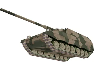 Panzer Haubitze 2000 3D Model preview