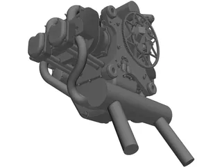 UL260i Engine 3D Model preview
