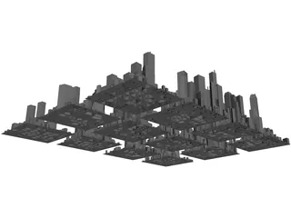 Cityscape Collection 3D Model preview