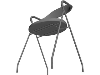 Single Chair 3D Model preview
