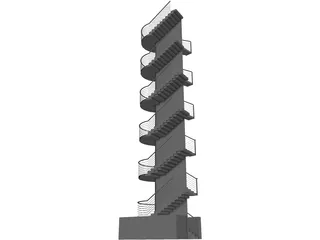 Stairs 3D Model preview