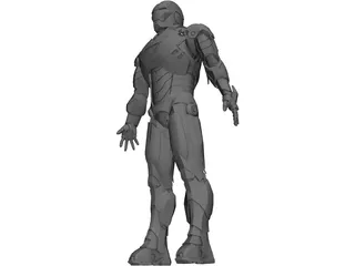 Iron Man MK VI 3D Model preview