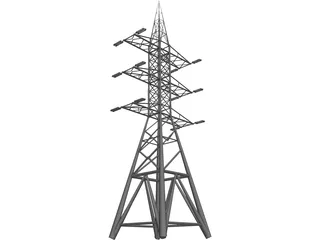 Electric Tower 3D Model preview