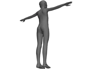 Girl 3D Model preview